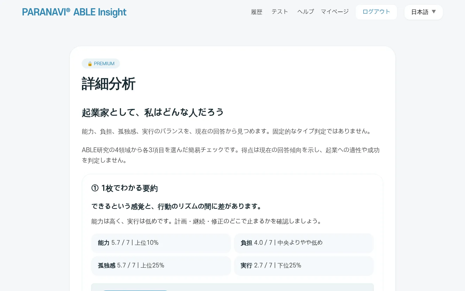 詳しい解説の画面。1枚でわかる要約